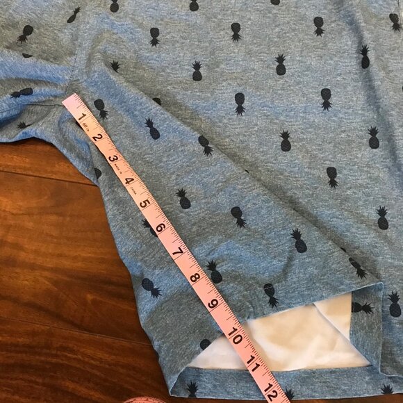 Multi-Functional Short Men's Blue Pineapple Print‎ Summer Shorts Size 36 Stretch - Picture 7 of 7